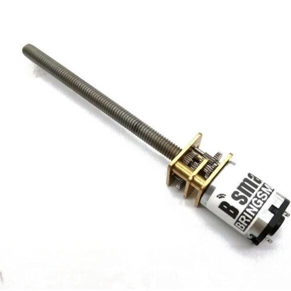 Threaded Shaft M4 55mm DC Gear Motor 3V 6V 12V Mini Electric Screw Red 12V 30RPM - Picture 7 of 8